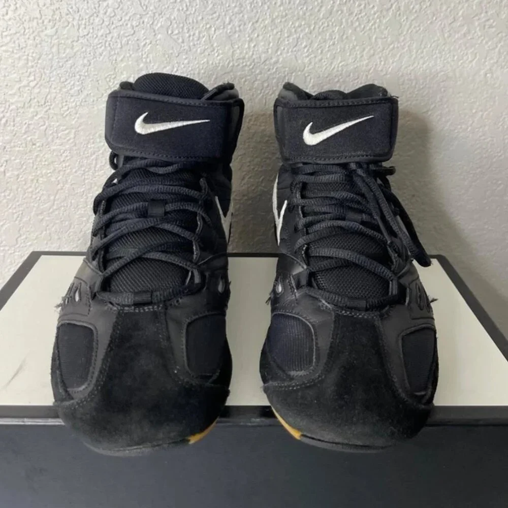 Nike Speedsweep V 309147-012‎ Wrestling Shoes Black Leather Lace up Mens 11.5 US